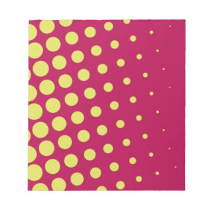 Retro yellow dots notepad
