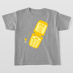 Retro Yellow Flip Phone T-Shirt