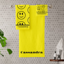 Retro Yellow Happy Face Smiling