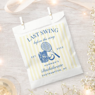 Retro Yellow Last Swing Before The Ring Tennis Bac Favour Bag