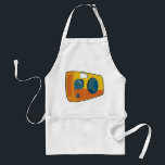 Retro Yellow Point and Shoot Film Camera Standard Apron<br><div class="desc">Protect your clothes while showcasing your creative flair in this retro yellow point and shoot camera apron. Featuring a large and bright cartoon graphic of a vintage film camera, this apron is perfect for photographers working in the darkroom, artists in the studio, or hobbyists who enjoy baking and cooking with...</div>