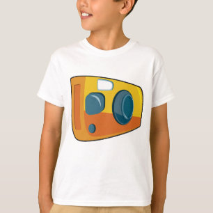 Retro Yellow Point and Shoot Film Camera T-Shirt
