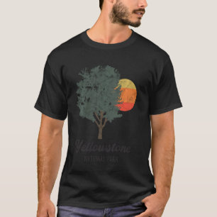 Retro Yellowstone National Park Vintage Hiking Cam T-Shirt