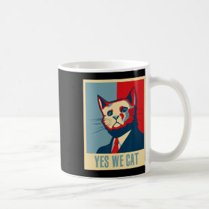 Retro Yes We Cat Funny Cat Lover Pet Owner  Coffee Mug