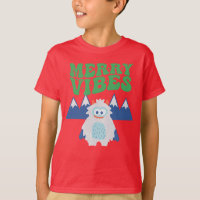 Retro Yeti Whimsical Kids Custom Christmas