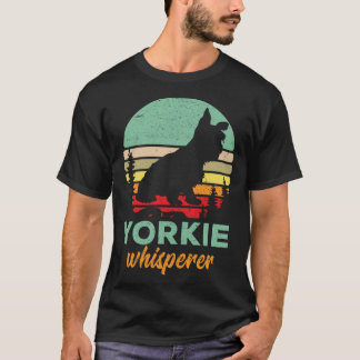 Retro Yorkie Whisperer Mom  Yorkshire Terrier Vint T-Shirt