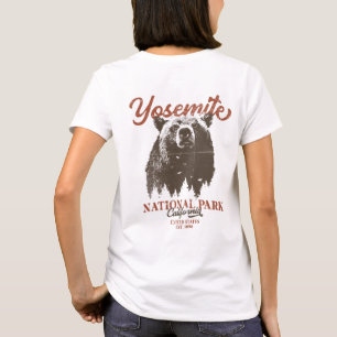 Retro Yosemite National Park California Black Bear T-Shirt