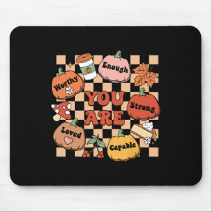 Retro You Are Pumpkin Fall School Counsellor Thank Mouse Pad