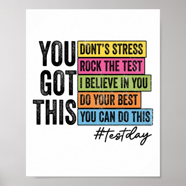 Retro You Got This  Poster (Front)