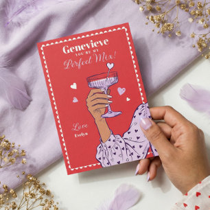 Retro You’re My Perfect Mix Valentine’s Day Card 