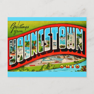 Retro Youngstown Ohio Postcard