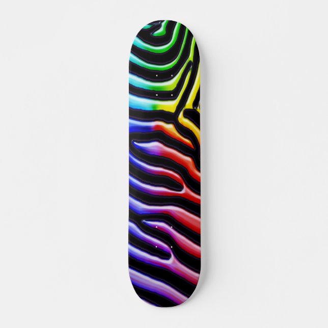 Retro Zebra 1 Skateboard (Front)