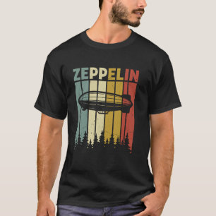 Retro Zeppelin Blimp Vintage Dirigible Airship Avi T-Shirt