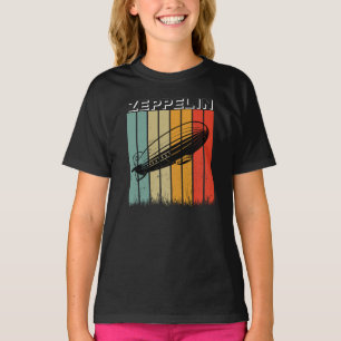 Retro Zeppelin Dirigible Airship Zepelin Zepplin T-Shirt