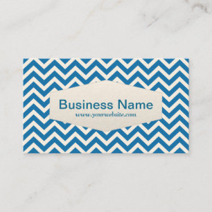 Retro Zigzag Substitut Carte de visite enseignant