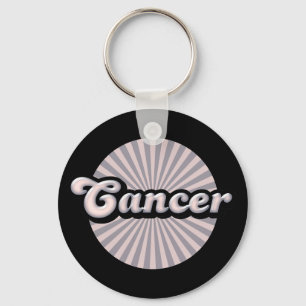 Retro Zodiac Cancer Keychain
