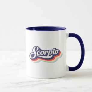 Retro Zodiac Sign Scorpio Mug