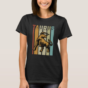 Retro Zodiac Taurus Vintage Style Astrology T-Shirt