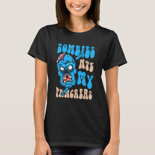 Retro Zombies Ate My Pancreas Diabetes Awareness W T-Shirt
