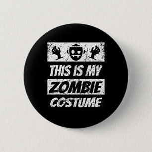 Retro Zombies Halloween Boys Kids Funny Costume  2 Inch Round Button