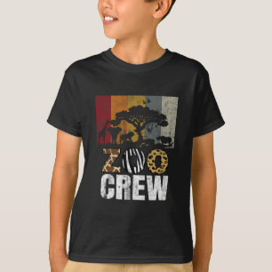 Retro Zoo Crew Safari Wildlife Family Zoo Day Trip T-Shirt
