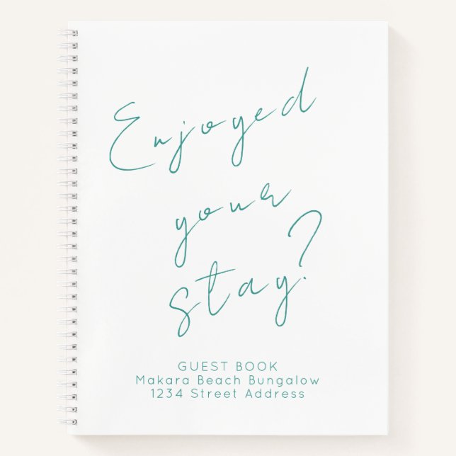 Rétroaction minimaliste de l'invité Livre d'invité (Devant)