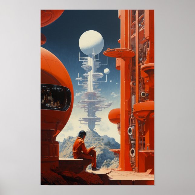 Retrofuturism Sci-Fi 70s Poster (Front)