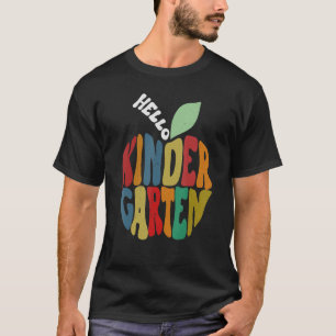 Retrol Back To School Hello Kinder Garten T-Shirt