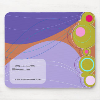 Retronation Colourful Abstract Modern Art Bubbles Mouse Pad