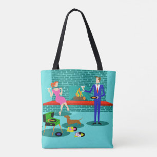 Rétros ajouter au sac fourre-tout à impression de