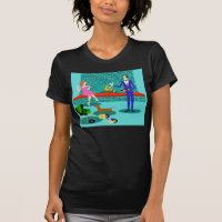 Rétros ajouter au T-shirt de chien