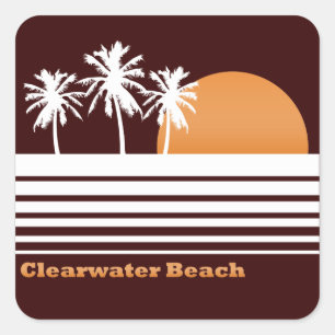 Rétros autocollants de plage de Clearwater