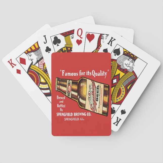 Rétros cartes de jeu de bière d'Engelking (dos)