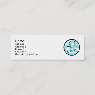 Rétros cartes de profil de steward (hôtesse de