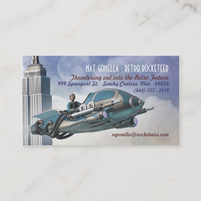 Rétros cartes de visite de Rocketeer (Devant)