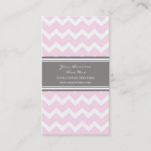 Rétros cartes de visite gris roses de Chevron