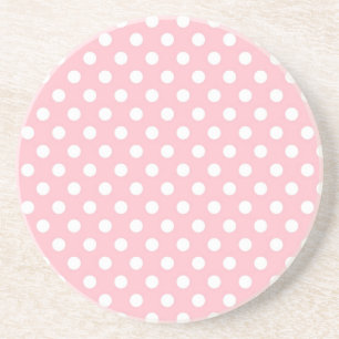 Rétros dessous de verre rose-clair de motif de