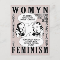 Rétros invitations féministes de partie de divorce