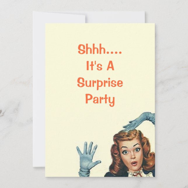 Rétros invitations vintages de fête d'anniversaire (Devant)