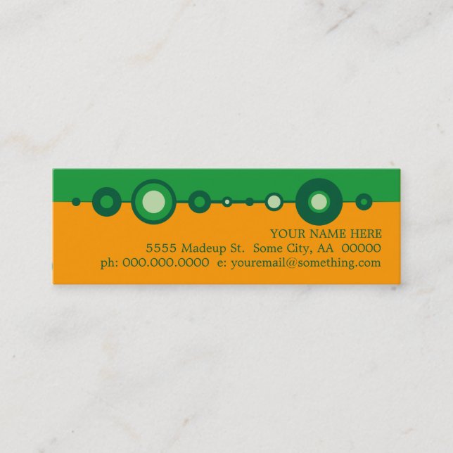 retrOs Mini Business Card (Front)