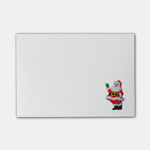 Rétros notes de post-it vintages du père noël de