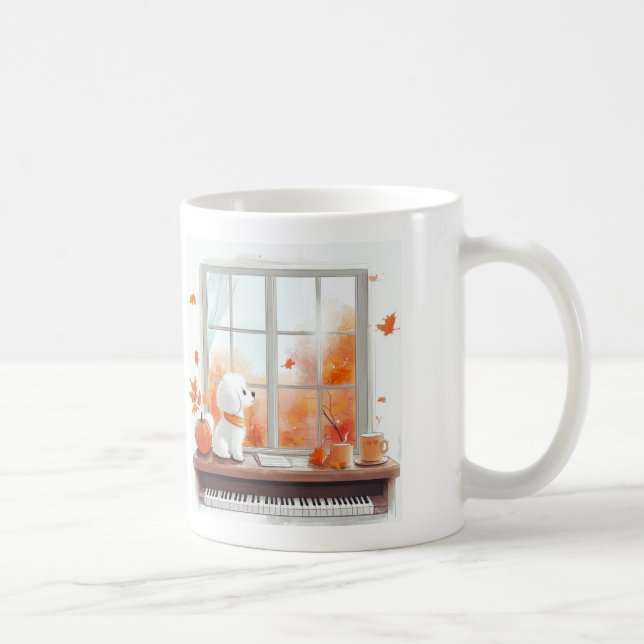 "Retrouver l'automne se sent" Mug (Droite)