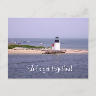 Retrouvons la carte postale du phare de Nantucket