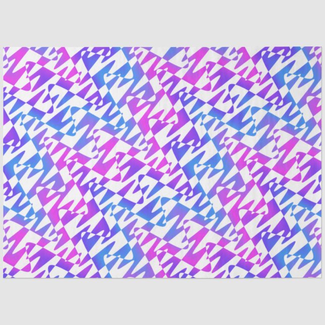 retrowave ripple - gradient twilight on white : tissue paper (Front)