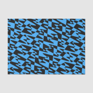 retrowave ripple - turquoise blue : tissue paper