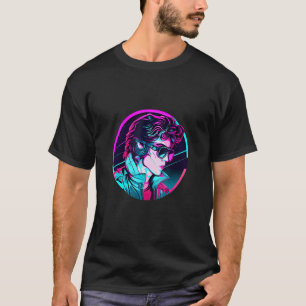 Retrowave Synthwave 80s Character For The Eighties T-Shirt