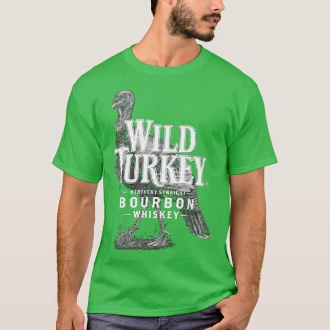 RetroWild Turkey BW T-Shirt (Front)