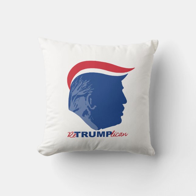 ReTRUMPlican Throw Pillow (Front)