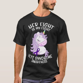 Rett Syndrome Awareness Month RTS Purple Ribbon Gi T-Shirt