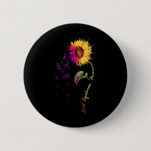 Rett Syndrome Awareness Sunflower 2 Inch Round Button